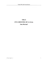 Preview for 1 page of Telrad CPE12000 Series User Manual