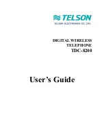 Preview for 1 page of Telson TDC-8200 User Manual