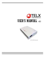 Preview for 1 page of Telstar Electronics PABX 3x8 User Manual