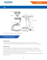 Предварительный просмотр 8 страницы Telstar CAFETERA TCF012910CT Manual