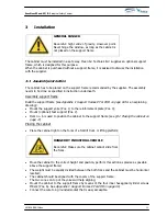 Preview for 11 page of Telstar Clean Air EuroFlow Series User Manual