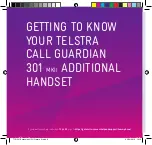 Telstra CALL GUARDIAN 301 MKII Quick Setup Manual preview