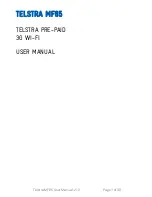 Telstra MF65 User Manual preview