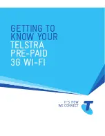 Telstra PRE-PAID 3G WI-FI Getting To Know Manual preview