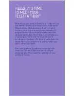 Предварительный просмотр 3 страницы Telstra T-BOX User Manual