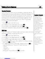 Предварительный просмотр 23 страницы Telstra V1600 SMS Colour Screen User Manual