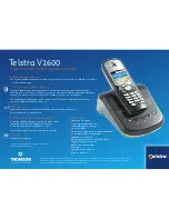 Telstra V1600 Datasheet предпросмотр