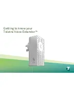 Telstra Voice Extender Getting To Know Manual preview