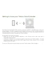 Preview for 3 page of Telstra Voice Extender Getting To Know Manual