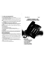 Предварительный просмотр 1 страницы Teltek T1877 Owner'S Manual And Operating Instructions