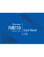 Teltonika FMB110 Quick Manual предпросмотр