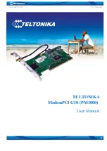 Предварительный просмотр 1 страницы Teltonika ModemPCI G10 User Manual