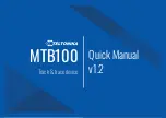 Preview for 1 page of Teltonika MTB100 Quick Manual