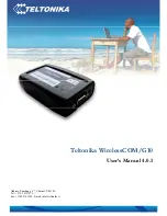 Teltonika WirelessCOM/G10 User Manual preview