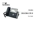 Предварительный просмотр 1 страницы Teltronics Arcata 2806 CIP-D User Manual