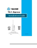 Telular TG-1 Express Installation Manual preview