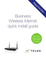 TELUS Actiontec Series Quick Install Manual preview