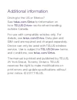 Предварительный просмотр 14 страницы TELUS Drive+ Quick Start Manual