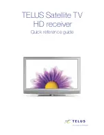 Preview for 1 page of TELUS Satellite TV HD Quick Reference Manual