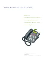 Preview for 2 page of TELUS Voice Mail Combined Service User Manual