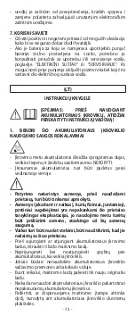 Preview for 72 page of Telwin Defender 8 Instruction Manual