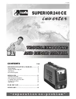 Telwin Superior240 CE Troubleshooting And Repair Manual preview