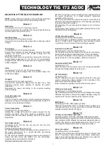 Preview for 3 page of Telwin TECHNOLOGY TIG 172 Troubleshooting And Repair Manual