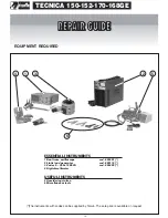 Предварительный просмотр 10 страницы Telwin Tecnica 150 Troubleshooting And Repair Manual