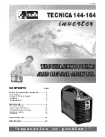 Telwin TECNICA144-164 Troubleshooting And Repair Manual preview