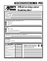 Preview for 19 page of Telwin TECNICAPLASMA18-31 Troubleshooting And Repair Manual