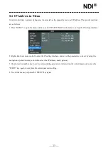 Preview for 25 page of Telycam 20X NDI User Manual