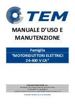 TEM 24-400 V AC Series Operation And Maintenance Manual preview