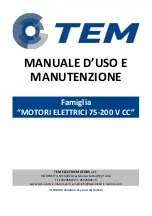 TEM 75-200 V DC Series Operation And Maintenance Manual preview