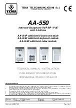 Tema Telecomunicazioni AA-500 Series Technical Manual предпросмотр