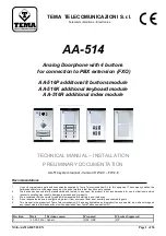 Tema Telecomunicazioni AA-502 Technical Manual preview