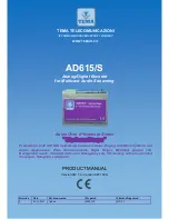 Preview for 1 page of Tema Telecomunicazioni AD615/S Product Manual