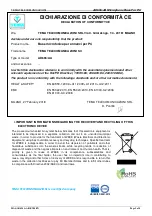 Preview for 2 page of Tema Telecomunicazioni AD696/AA Product Manual