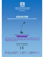 Preview for 1 page of Tema Telecomunicazioni AD696/BM Product Manual