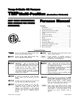 Preview for 1 page of Temp-O-Matic TMP-105 Manual