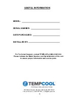 Preview for 35 page of Tempair TC-12HP Engineering, Installation And Service Manual