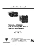 Предварительный просмотр 1 страницы Tempco tec-220 Instruction Manual