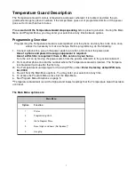 Preview for 3 page of Temperature Guard VM500-3 Operating Manual And Instructions