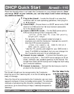 Preview for 2 page of TEMPERED Airwall 110 Series Manual Quick Start