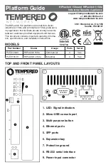 Предварительный просмотр 1 страницы TEMPERED HIPswitch 150e Platform Manual