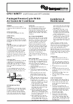 TemperZone 116RKTY Installation & Maintenance предпросмотр