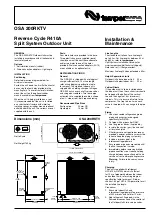 TemperZone OSA 200RKTV Installation & Maintenance preview