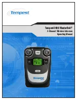 Tempest MasterBelt 2400 Operating Manual предпросмотр