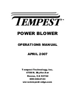 Tempest POWER BLOWER Operation Manual предпросмотр