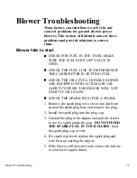 Предварительный просмотр 36 страницы Tempest POWER BLOWER Operation Manual