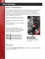 Preview for 6 page of Tempest SP Power Blower Operation Manual